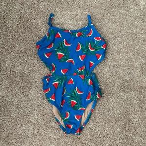 Super cute girls one piece swim suit